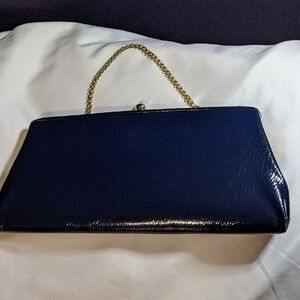 Elegant Navy Blue Clutch Bag